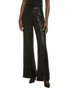 Ramy Brook Womens Lavenia Sequin Pant Black Size 8 NWOT